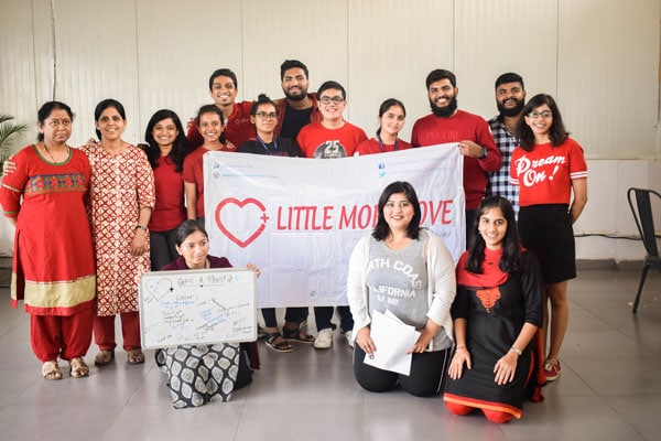 all the little more love volunteers at the blood donation drive