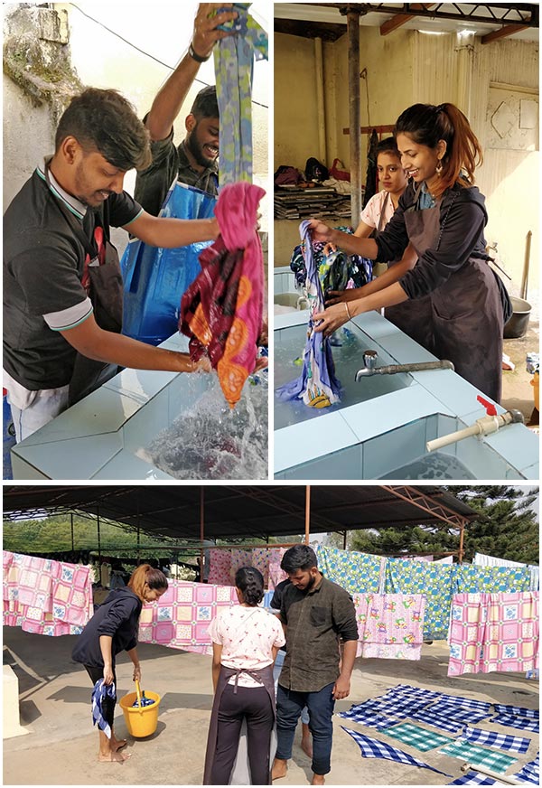 LML members volunteering at Shishu Bhavan on a Sunday morning in Bangalore
